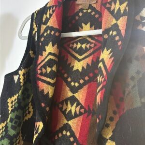 Pendleton Multicolor Geometric Wool Vest